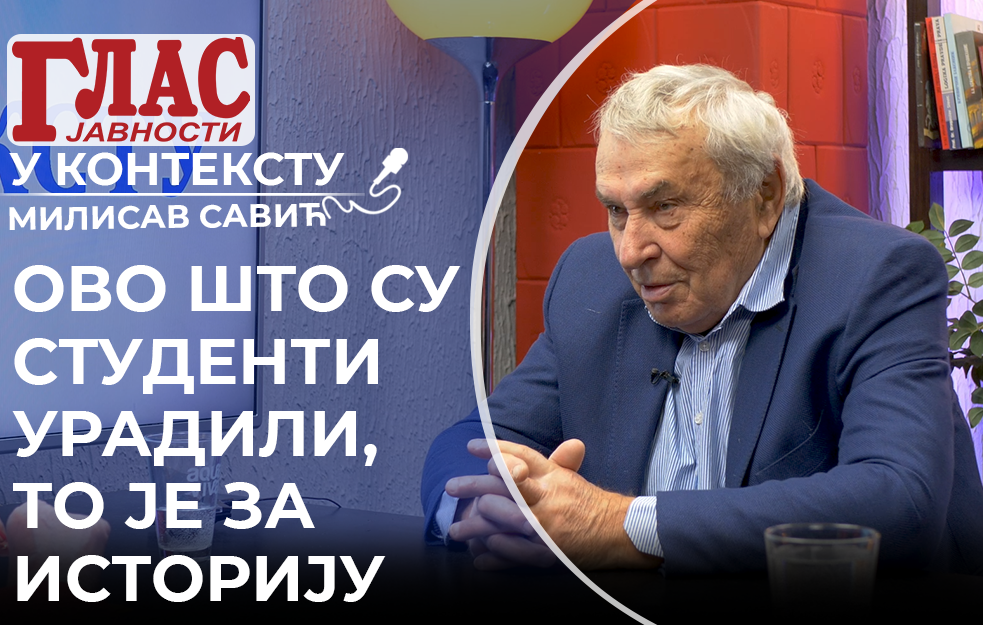 MILISAV SAVIĆ: MORATE DA ŽIVITE I ZA DUH, A NE SAMO ZA PARČE HLEBA